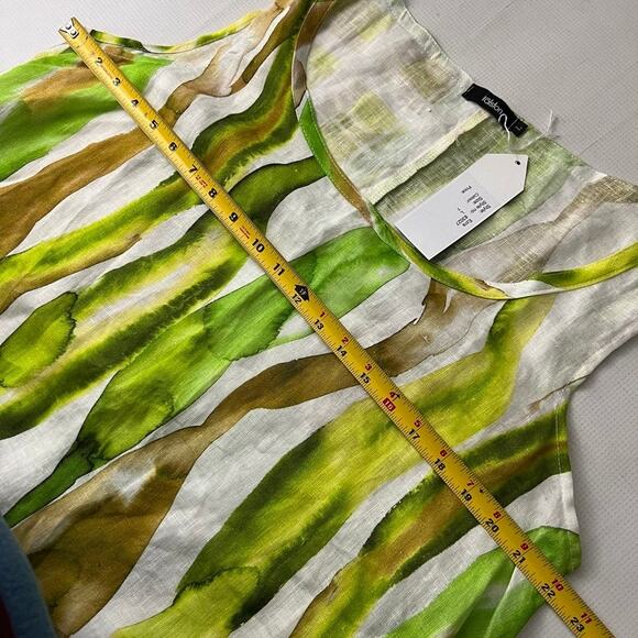 Ralston Ezra Linen Sleeveless Tunic Top Dress Size Large NEW Lagenlook - Picture 3 of 10